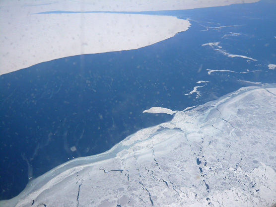 A view of the Canadian coastal sea ice.